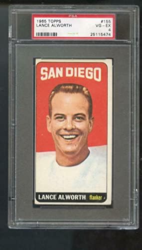 1965 FAPPS 155 LANCE Alworth PSA 4 Opšte nogometne kartice San Diego punjači - Neincign Fudbalske karte