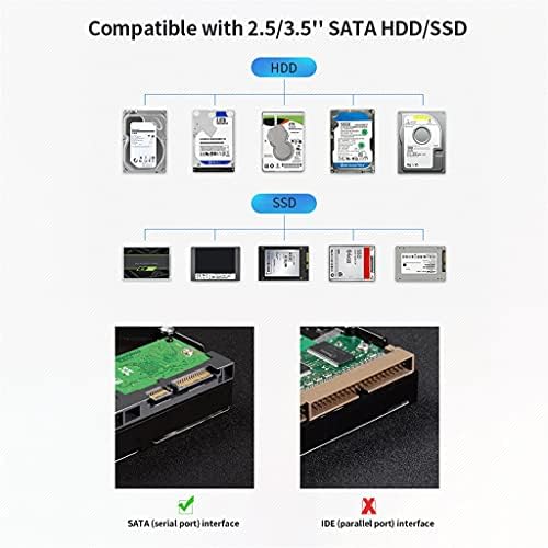 N / A USB3.0 priključna stanica za tvrdi disk 2.5/3.5 SATA HDD / SSD brzi čitač kartica od aluminijumske legure HDD kućišta