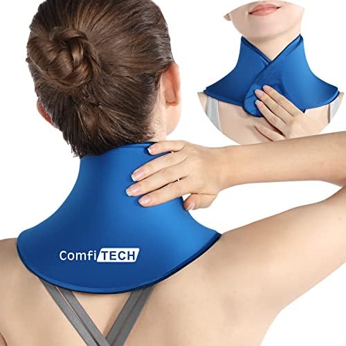 ComfiTECH Migraine Ice Head Wrap sa Top pokrivenost & amp; vrat Ice Pack Wrap Gel za višekratnu upotrebu LED paketa za vrat bol Relief