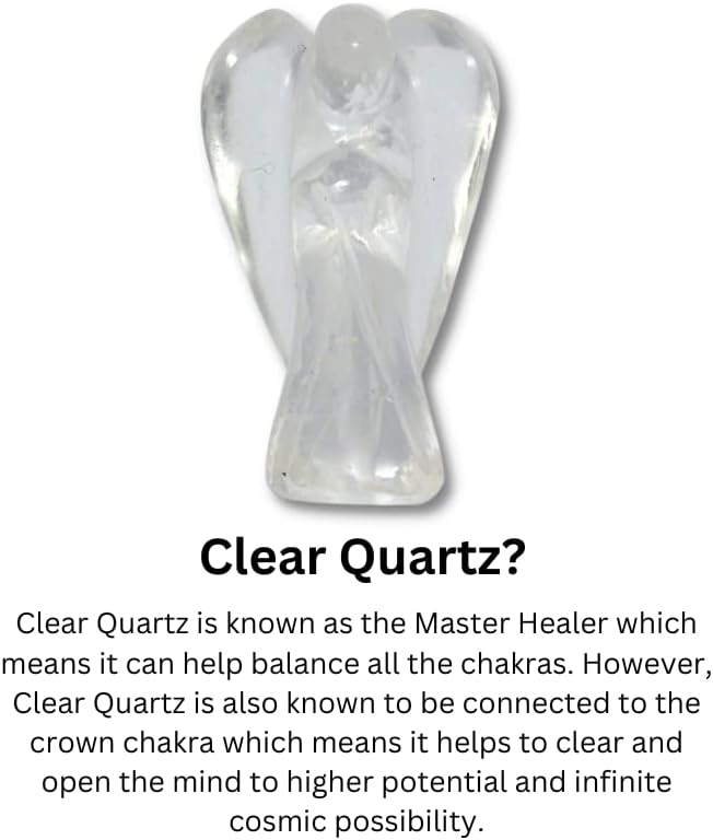 Duhovni elementi Crystal Guardian Cleaning Rezbareni anđeo Gemstone Kamena figurica poklon.