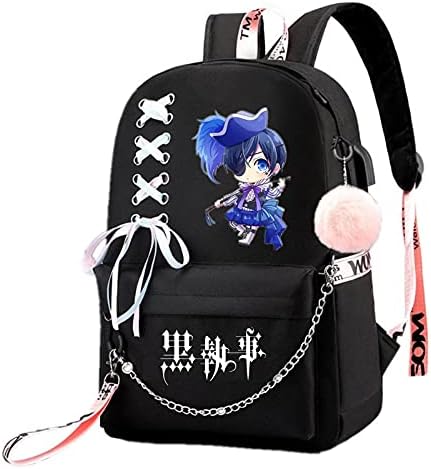 Isaikoy Anime Black Butler ruksak Satchel BookBag Daypack School torba LAPTOP Torba za ramena, srednja