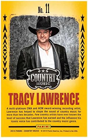 2014 Panini Country Music Backstage Pass #11 Tracy Lawrence zabava trgovačka kartica u sirovom stanju