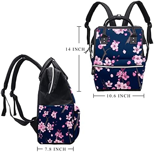 Guerotkr putnički ruksak, vrećica za pelene, ruksak pelena, ružičasti cvjetni uzorak