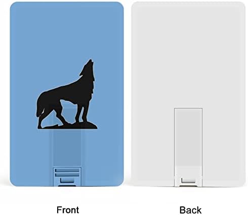 Zavijajući wolf USB 2.0 Flash-diskovi memorijski stick Credit Card Stick kartice