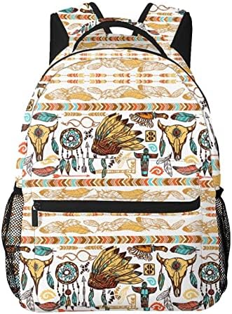 Lvgooki Native američke rukvice Cool Bookbag Daypack Travel Pješačka za kampiranje za muškarce Žene