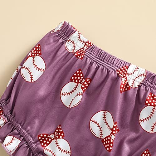 Newbornorođene dječje kratke hlače za bejzbol ispisane bodske kratke hlače za glavu za glavu Djevojke ljetne odjeće