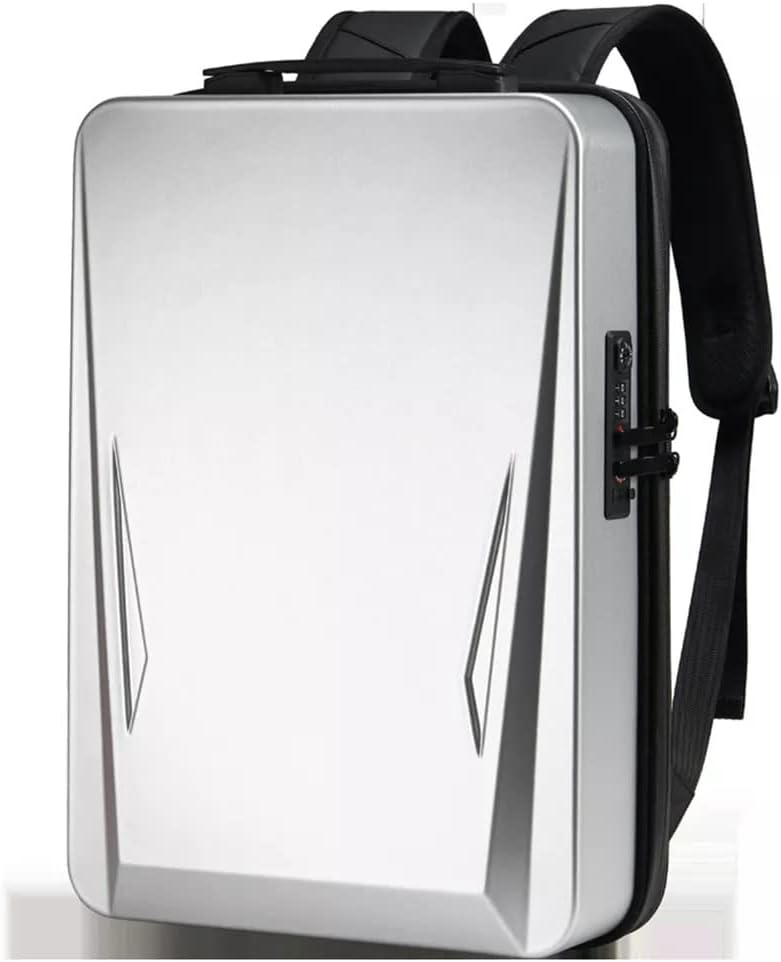 Ruksak za laptop protiv krađe za muškarce i žene, 17 inča, srebro: vodootporni ruksak za laptop sa USB priključkom za punjenje; Putovanje