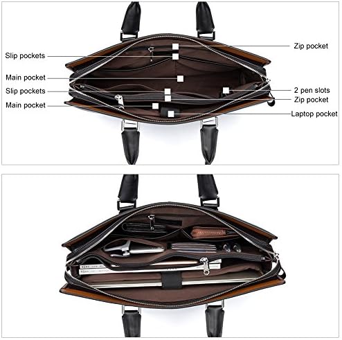 BOSTANTEN formalna kožna aktovka rame Laptop poslovna torba za muškarce & amp ;žene