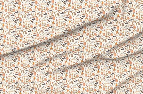 Spoonflower Fabric - Whisky Scatter Cocktails Old Fashioned Mint Julep na stijenama štampan na laticama potpis pamučne tkanine u dvorištu-šivanje