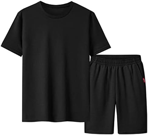 JYDQM Ljetni sportovi za brzo sušenje Sportska odjeća za kratke hlače s kratkim rukavima Ležerne prilike plus veličina muške dvodijelni