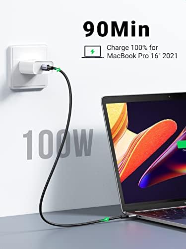 Ugreen 100W USB C do USB C Tip kabla C Brzi kabl za punjenje Kompatibilan sa MacBook Pro 2022, iPad Pro 2022, iPad Air 5, Samsung