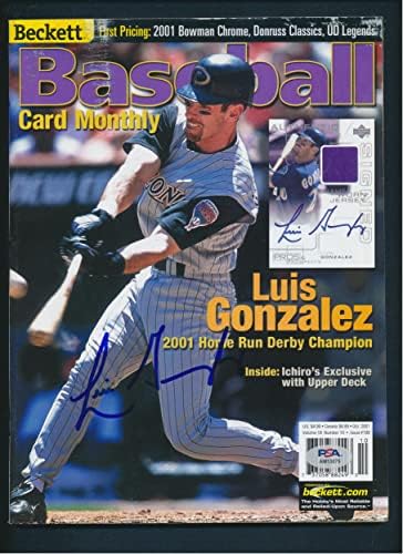 Luis Gonzalez potpisao autogram časopisa PSA / DNK AM13075-MLB Časopisi sa autogramom