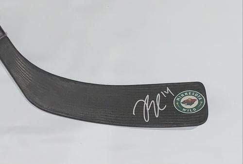 Joel Eriksson EK potpisan hokej štap Minnesota divlji autogramirani dokaz JSA COA - autogramirani NHL štapići