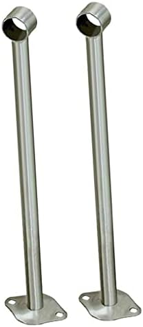 Baoblaze 3x 2x garderob željeznički nosač držač nosača cijevi 25mm