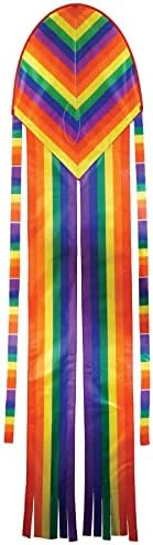 U Breete 3350 - 22 Rainbow Stripe Dancing Dragon Kite - Jednostavno leteće jednokrevetne linije