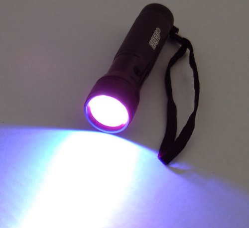 HQRP 365 NM 12 LED UV svjetiljka / Blacklight za istragu i forenzičke preglede za kriminalnu scenu plus HQRP UV metar