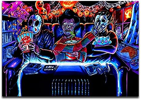Horor Poster film zidna Umjetnost spavaća soba Slika na platnu Michael Myers Freddy Krueger Jason Voorhees klasična zastrašujuća slika