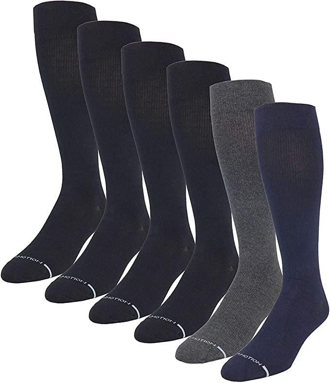 Dr. Motion Muškarci 6 parova spakuju svakodnevnu kompresiju visoke čarape