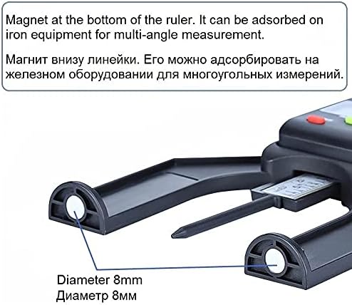 SLSFJLKJ digitalni deptometar visoka preciznost 0-80 mm mjerenje visine Dubine kalibra za brisanje za bad za obrnutoj traci za obradu