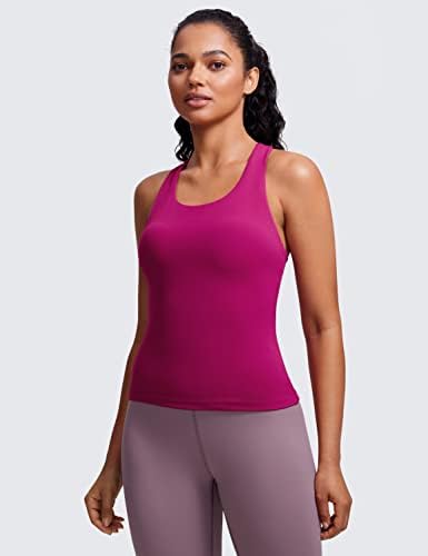 CRZ YOGA BUTTERLUXE TEMENSKI TEMSKI ZA ŽENE IZBRANE U BROJ BRASA PASDED - RACERBACK ATHLETIC SPANDEX YOGA KAMISOLE