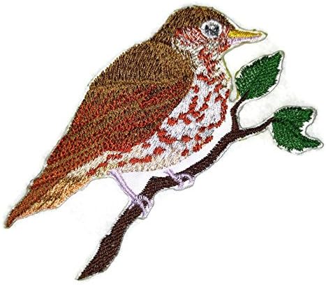 Priroda tkana u nitima, amazing ptice u kraljevstvu [jednokrevetno drvo ptica] [Custom i jedinstveno] Vezeno željezo na / sew flaster