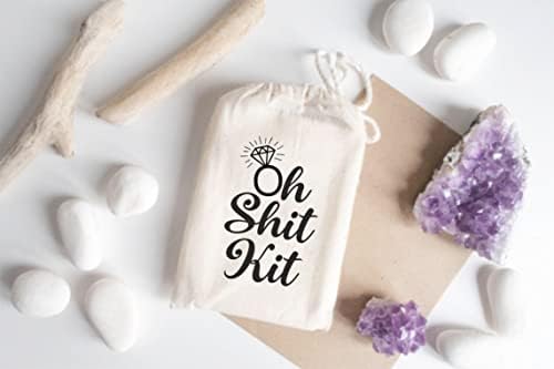 RoThings Oh Shit Kit Kit za mamurluk / komplet za oporavak / Favor torbe | pamučne torbe sa vezicama, Bachelorette Party Kit torbe