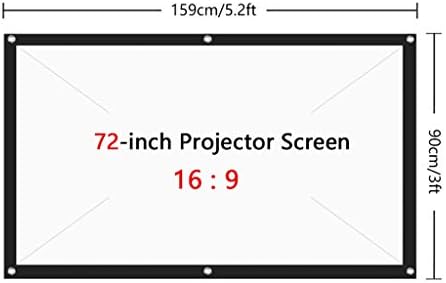 Scrip zaslon visoke svjetline 72 84 100 120 150 inča 16: 9 Sklopivi zaslona tkanine tkanine