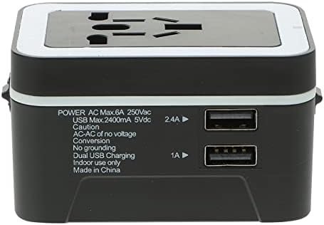 Doitool Ser od 3 Universal USB Travel USB električni adapter Power adapter za putni adapter Univerzalni utikač adapter za napajanje: