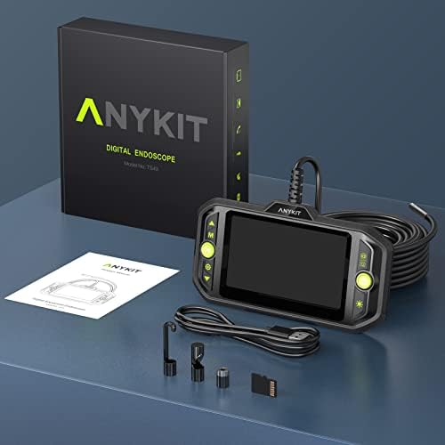 Anykit endoskop inspekcijska kamera, 5,5 mm 1080p HD Borescop sa 6 LED svjetla, LCD ekrana u boji, vodootporna zmija kamera, 16,4ft