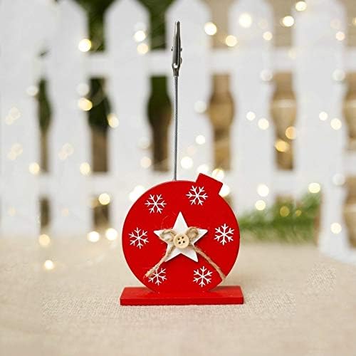 Zidna naljepnica 2 kom Božić Kreativni drveni držač za posjetnice dodatna oprema dekoracija Scene, stil:Pentagram.