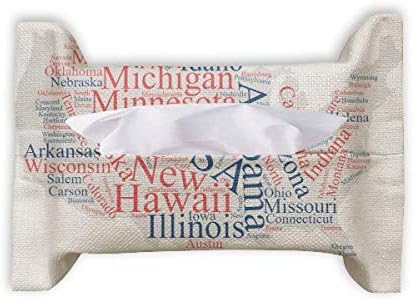 SAD Amerika Mapa Grada Wordcloud papirni ručnik torba za maramicu za lice salveta Bumf