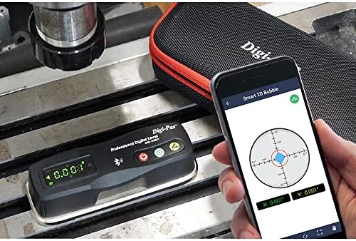 DIGI-PAS 2-osni master precizni nivo DWL1500XY Bluetooth, 0,0002 / Ft, crna