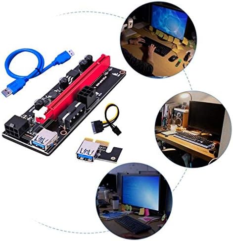 Konektori Najnoviji VER009 USB 3.0 PCI-e RISER VER 009S Express 1x 4x 8x 16x Extender PCIe Riser adapterska kartica SATA 15Pin do