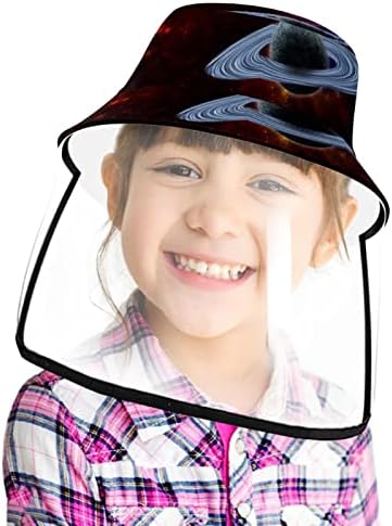 Zaštitni šešir za odrasle sa štitnikom za lice, ribarski šešir protiv sunčane kape, Art Universe Space Planet