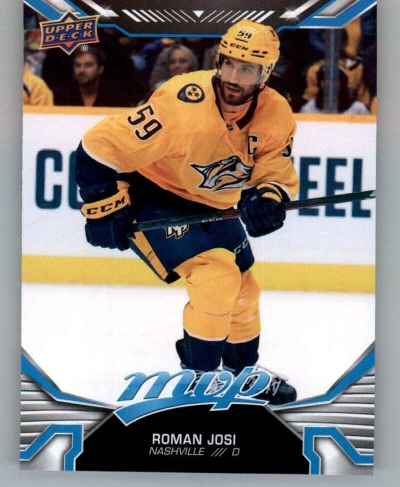 2022-23 Gornja paluba MVP 56 Roman Josi Nashville Predators NHL hokejaška trgovačka kartica