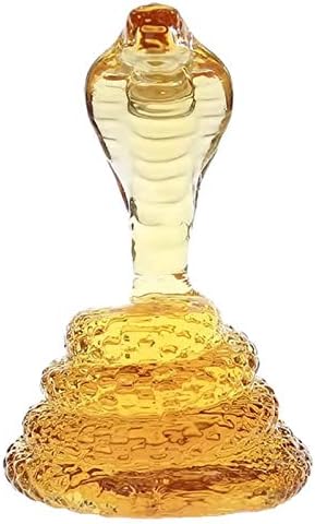 Flaša zanatskog vina u obliku zmije King Cobra, 500/1000mlhigh Borosilicate dekanter za viski, zmijski dekanter za alkohol, viski,