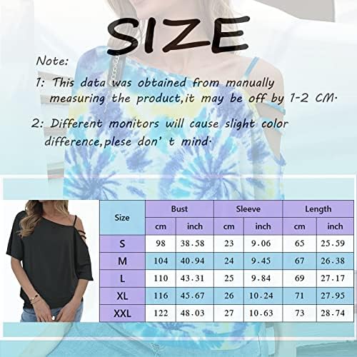 Plus Size ženska dolčevita dugi rukavi za žene jedan od ramena Casual vrhovi kratki rukav Tunic Strappy