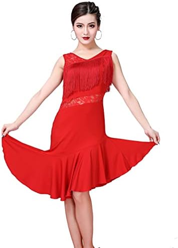 Ženska haljina za obrubljene kapice, latino plesna haljina Salsa Rumba Dance Kostimi, Gatsby haljine za žene