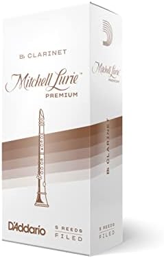 D'addario Woodwinds Mitchell Lurie Premium Bb klarinet trska, snaga 3.0, 5-pack - RMLP5BCL300