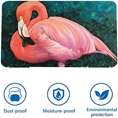 Flamingo prenosiva kutija za zaštitu od prašine za lice, tanka plastična futrola za kozmetičku masku za lice, čuvar organizatora lica