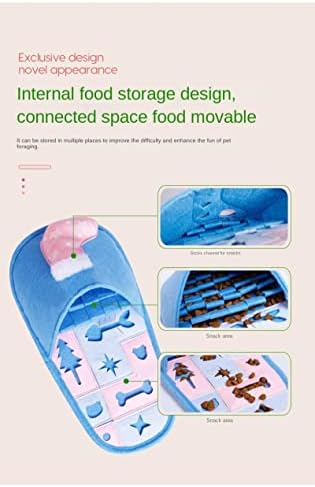 LOWFI Psi Slow Food platnene papuče protiv gušenja mačke i psi mirišu igračke za obuku za kućne ljubimce Mat Beige