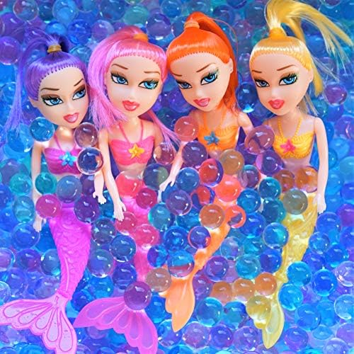 Rose Drops Ocean Water Beads Mermaid Lagoon Taktilne Senzorne Igračke Bin Kit-4 Mermaid Toy Dolls