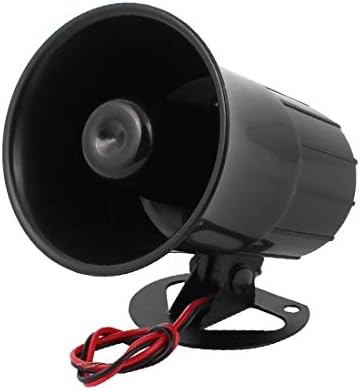 Novi Lon0167 110dB zvučnik sirene za sirenu protiv krađe Crni za Auto automobil DC 12v 15w(110dB Anti-Diebs-tahl-Alarm Sirene Horn