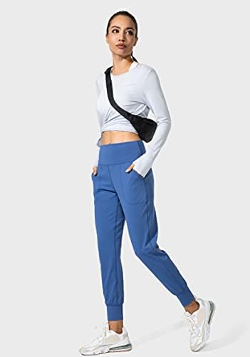 G postepeni ženski joggeri visoko stručni joga hlače sa džepovima labave gamaše za žene vježbanje, atletik, salon