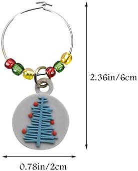 Ženski set vjenčanog nakita Wine Glass Charms markeri Set od 6 oznaka identifikacija Wine Charms nakit kofer