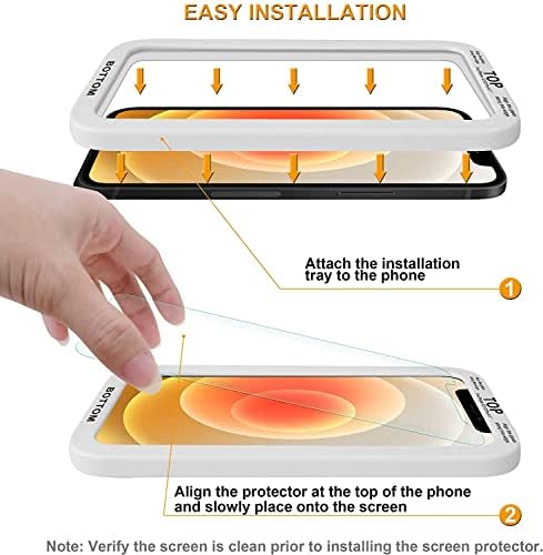 Supershieldz dizajniran za iPhone 14 / iPhone 13 / iPhone 13 Pro zaštitni ekran od kaljenog stakla sa zaštitom od ogrebotina, bez