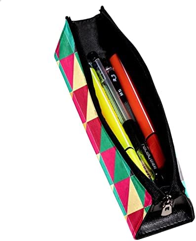 Tbouobt vrećica za šminku Travel Cosmetic torbica torbica torbica sa patentnim zatvaračem, trokut rombe šareni geometrijski uzorak
