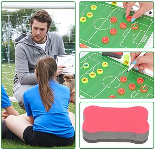 Inoomp 1 Set Soccer Coaters Tactical Board Football Coughthing Clipboard Portable Fudbalska taktika Strategija Blackboard Trening