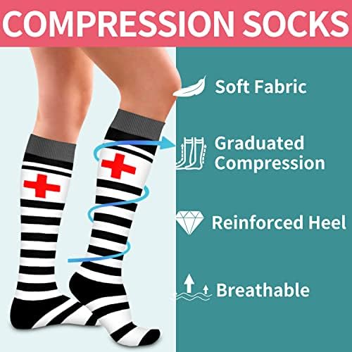 COUTOVER Compression Čarape za žene i muškarce - najbolje za cirkulaciju, trčanje, atletik, oporavak, medicinska sestra, putovanja