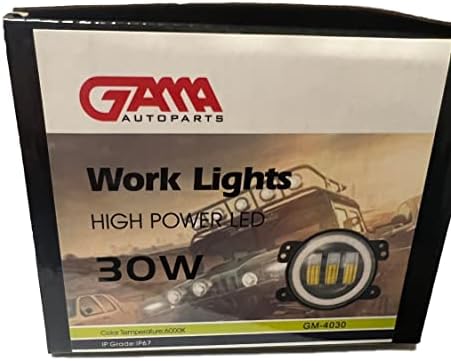 GAMA AUTOPARTS par 4 inčni 30w okrugli LED svjetla za maglu AMBER / bijela za Jeep Wrangler JK TJ CJ, GM - 4030